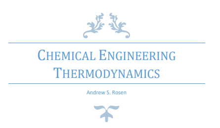 Chemical Engineering Thermodynamics