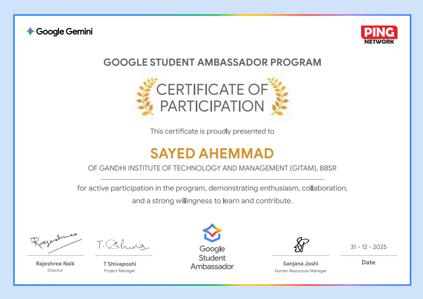 Google Student Ambassador photo 1
